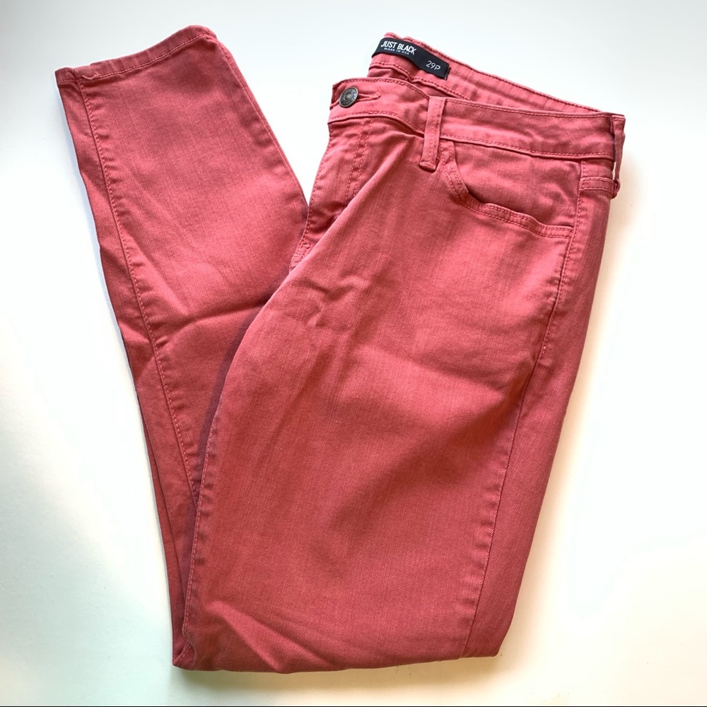 JustBlack Straight Leg Red Jeans Size 29P